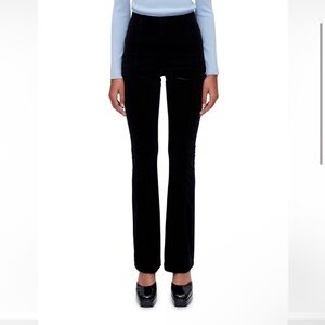 Maje Black Velvet Pamelours Pants, NWT, size 42